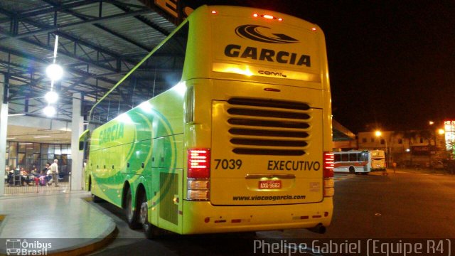 Viação Garcia 7039 na cidade de Presidente Prudente, São Paulo, Brasil, por Phelipe Gabriel Campos de Souza. Número da foto: #3880350.