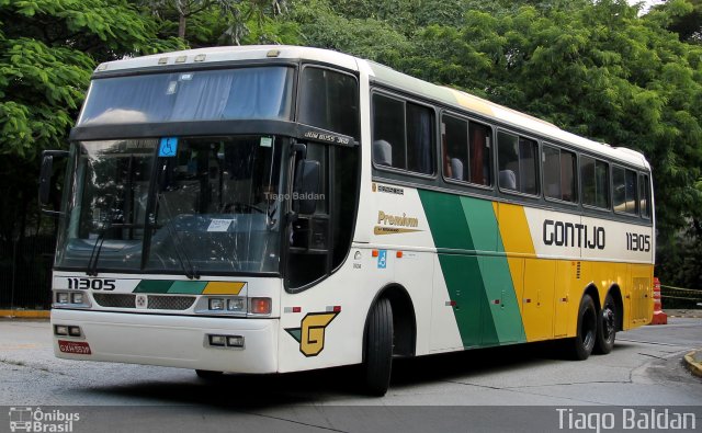 Empresa Gontijo de Transportes 11305 na cidade de São Paulo, São Paulo, Brasil, por Tiago Baldan. ID da foto: 3885196.