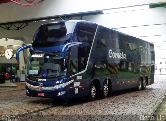 Viação Cometa 14301 na cidade de Joinville, Santa Catarina, Brasil, por Diego Lip. Número da foto: #3883507.