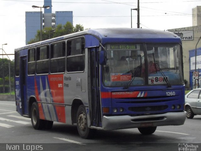 Viação Ribeirão Pires 1260 na cidade de São Bernardo do Campo, São Paulo, Brasil, por Ivan da Silva Lopes. Número da foto: #3884729.