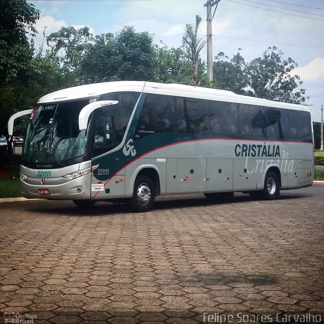 Expresso Cristália 221111 na cidade de Mogi Mirim, São Paulo, Brasil, por Felipe Soares Carvalho. Número da foto: #3885148.