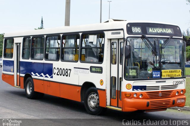 Transportes Litoral Rio C20087 na cidade de Rio de Janeiro, Rio de Janeiro, Brasil, por Carlos Eduardo Lopes. Número da foto: #3884512.
