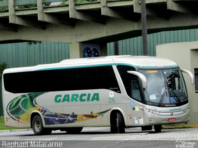 Viação Garcia 7756 na cidade de Santos, São Paulo, Brasil, por Raphael Malacarne. Número da foto: #3883946.