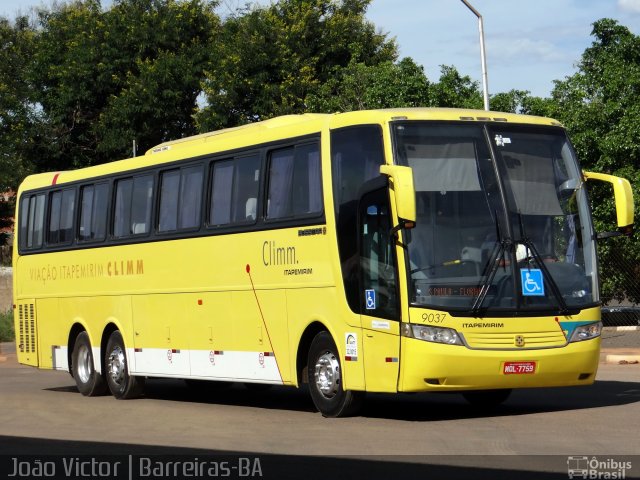 Viação Itapemirim 9037 na cidade de Barreiras, Bahia, Brasil, por João Victor. Número da foto: #3818287.