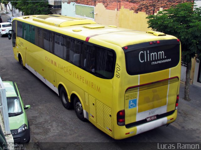 Viação Itapemirim 8707 na cidade de Serra Talhada, Pernambuco, Brasil, por Lucas Ramon. Número da foto: #3817356.