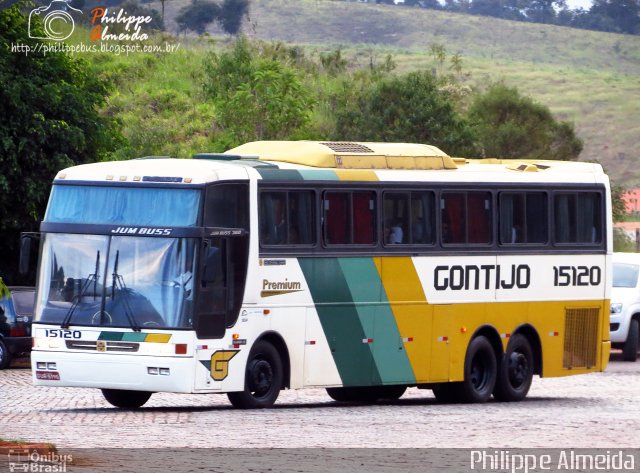 Empresa Gontijo de Transportes 15120 na cidade de João Monlevade, Minas Gerais, Brasil, por Philippe Almeida. ID da foto: 3820646.