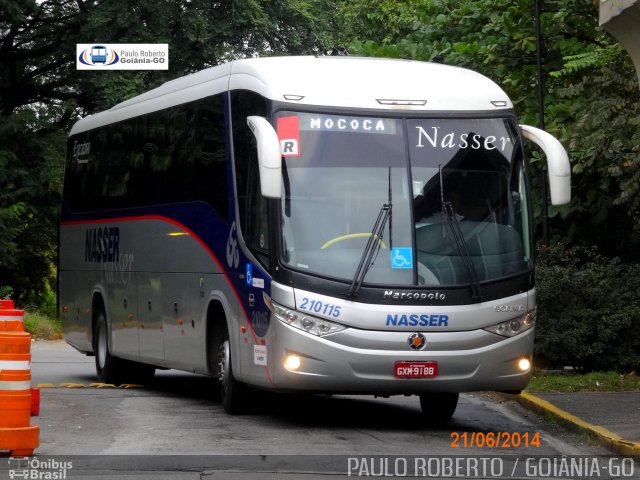 Viação Nasser 210115 na cidade de São Paulo, São Paulo, Brasil, por Paulo Roberto de Morais Amorim. ID da foto: 3819950.