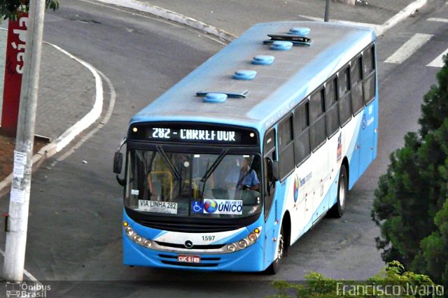 VUG - Viação Urbana Guarulhos 1597 na cidade de Guarulhos, São Paulo, Brasil, por Francisco Ivano. Número da foto: #3819797.