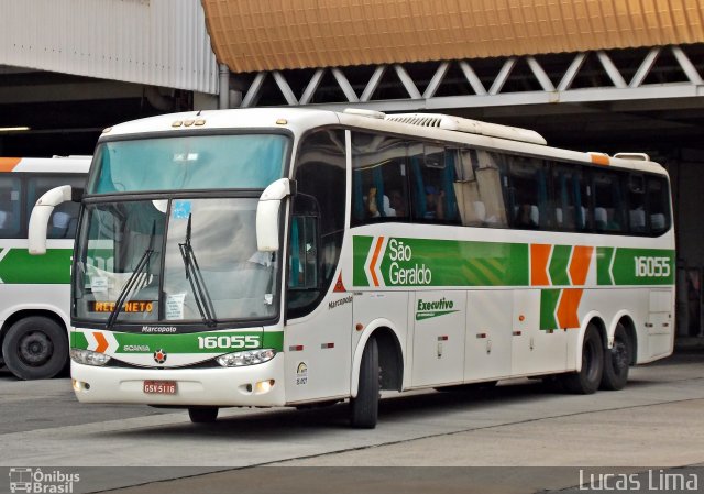 Cia. São Geraldo de Viação 16055 na cidade de Rio de Janeiro, Rio de Janeiro, Brasil, por Lucas Lima. Número da foto: #3822243.