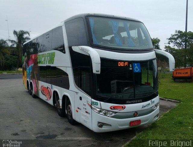 Eucatur - Empresa União Cascavel de Transportes e Turismo 4935 na cidade de Florianópolis, Santa Catarina, Brasil, por Felipe  Brignol. Número da foto: #3822148.
