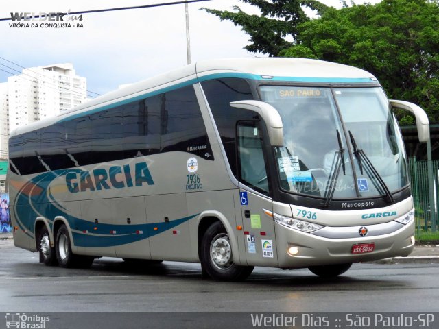 Viação Garcia 7936 na cidade de São Paulo, São Paulo, Brasil, por Welder Dias. Número da foto: #3823227.