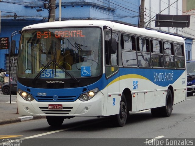 Viação Vaz 02 620 na cidade de Santo André, São Paulo, Brasil, por Felipe Gonzales. Número da foto: #3822676.