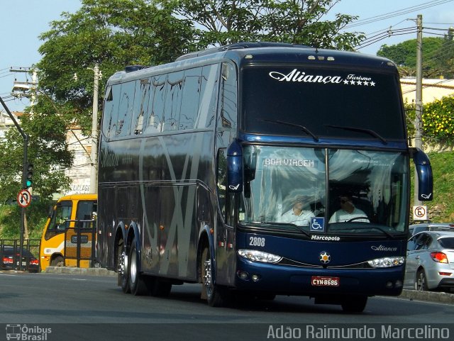 Aliança Turismo e Transporte 2808 na cidade de Belo Horizonte, Minas Gerais, Brasil, por Adão Raimundo Marcelino. ID da foto: 3825730.