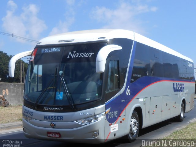 Viação Nasser 208115 na cidade de Campinas, São Paulo, Brasil, por Bruno Nascimento. Número da foto: #3825098.