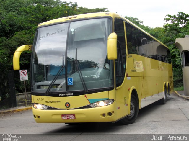 Viação Itapemirim 8619 na cidade de São Paulo, São Paulo, Brasil, por Jean Passos. ID da foto: 3825936.