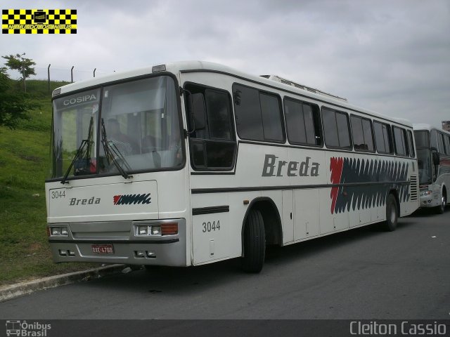 Breda Transportes e Serviços 3044 na cidade de Aparecida, São Paulo, Brasil, por Cleiton Cassio. Número da foto: #3824893.