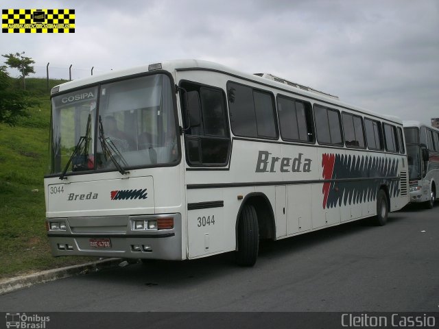 Breda Transportes e Serviços 3044 na cidade de Aparecida, São Paulo, Brasil, por Cleiton Cassio. ID da foto: 3824893.