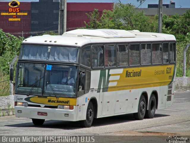 Viação Nacional 6231 na cidade de Aracaju, Sergipe, Brasil, por Bruno Michell  Rodrigues dos Santos. ID da foto: 3827849.