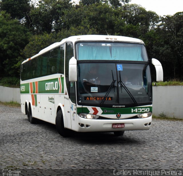 Empresa Gontijo de Transportes 14350 na cidade de Ouro Preto, Minas Gerais, Brasil, por Carlos Henrique Pereira. Número da foto: #3828279.