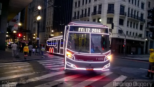 Viação Gatusa Transportes Urbanos 7 6314 na cidade de São Paulo, São Paulo, Brasil, por Rodrigo Diggory. Número da foto: #3828037.