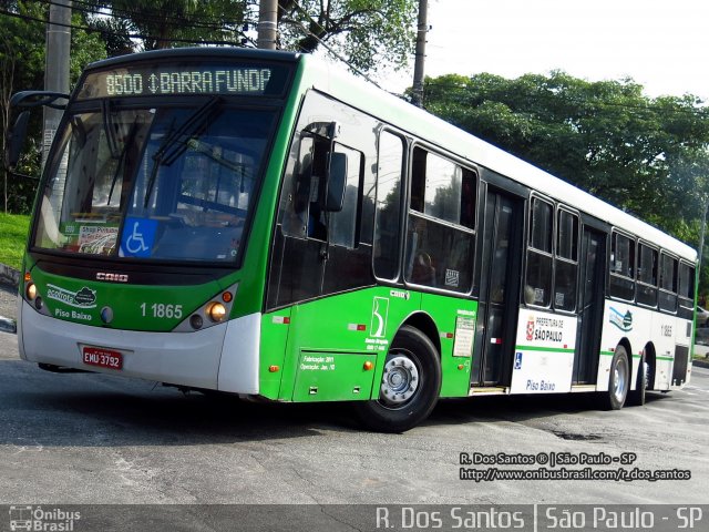 Viação Santa Brígida 1 1865 na cidade de São Paulo, São Paulo, Brasil, por Rafael Santos. ID da foto: 3828237.