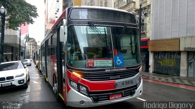 Allibus Transportes 4 5416 na cidade de São Paulo, São Paulo, Brasil, por Rodrigo Diggory. Número da foto: #3828059.