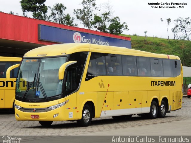 Viação Itapemirim 60771 na cidade de João Monlevade, Minas Gerais, Brasil, por Antonio Carlos Fernandes. Número da foto: #3828879.