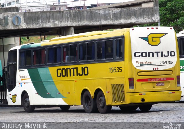 Empresa Gontijo de Transportes 15635 na cidade de Belo Horizonte, Minas Gerais, Brasil, por Andrey Gustavo. ID da foto: 3105127.