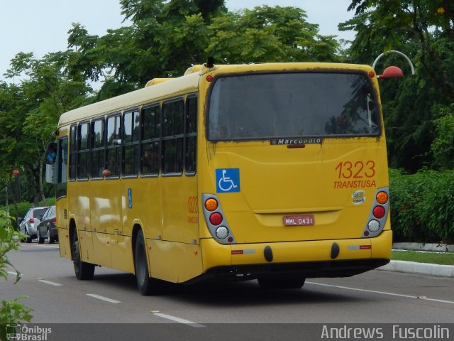 Transtusa - Transporte e Turismo Santo Antônio 1323 na cidade de Joinville, Santa Catarina, Brasil, por Andrews  Fuscolin. ID da foto: 3104921.