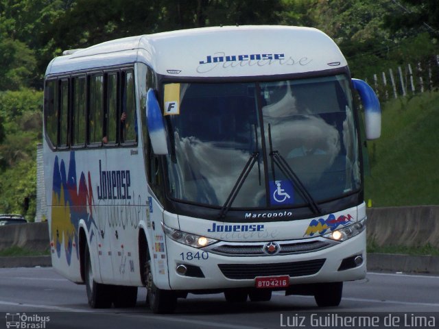 Auto Viação Jauense 1840 na cidade de São José dos Campos, São Paulo, Brasil, por Luiz Guilherme de Lima. Número da foto: #3104202.