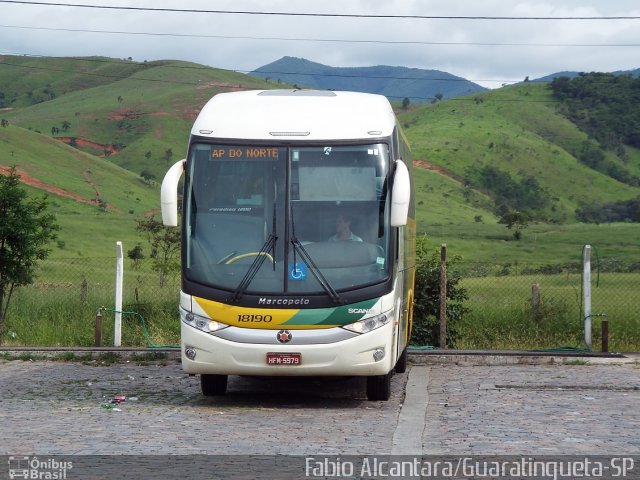Empresa Gontijo de Transportes 18190 na cidade de Roseira, São Paulo, Brasil, por Fabio Alcantara. Número da foto: #3104635.