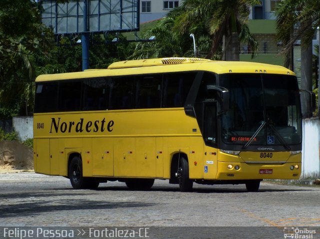 Viação Nordeste 8040 na cidade de Fortaleza, Ceará, Brasil, por Felipe Pessoa de Albuquerque. Número da foto: #3105197.