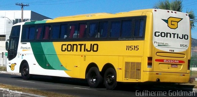 Empresa Gontijo de Transportes 11515 na cidade de Vitória, Espírito Santo, Brasil, por Guilherme Goldman. ID da foto: 3106073.