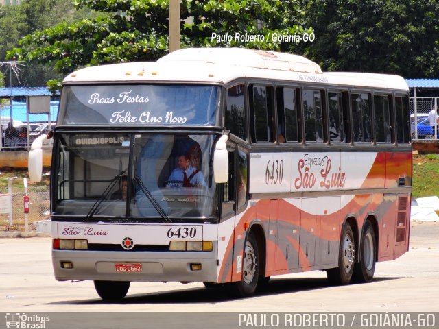 Expresso São Luiz 6430 na cidade de Goiânia, Goiás, Brasil, por Paulo Roberto de Morais Amorim. Número da foto: #3105227.