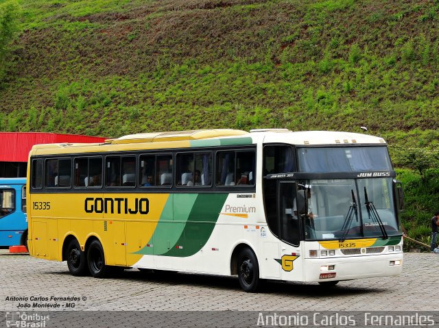 Empresa Gontijo de Transportes 15335 na cidade de João Monlevade, Minas Gerais, Brasil, por Antonio Carlos Fernandes. Número da foto: #3128252.