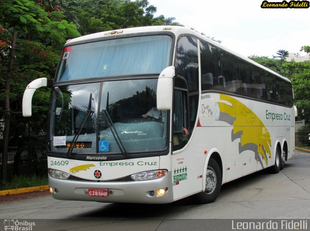 Empresa Cruz 24609 na cidade de São Paulo, São Paulo, Brasil, por Leonardo Fidelli. ID da foto: 3129565.