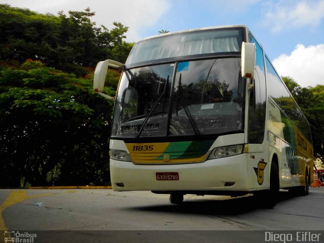 Empresa Gontijo de Transportes 11835 na cidade de São Paulo, São Paulo, Brasil, por Diego Eifler. ID da foto: 3130852.