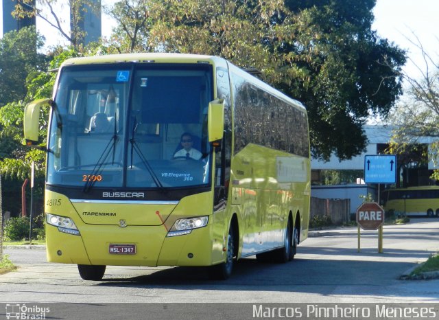 Viação Itapemirim 48115 na cidade de Vitória, Espírito Santo, Brasil, por Marcos Pinnheiro Meneses. ID da foto: 3130496.