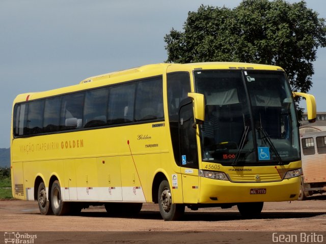Viação Itapemirim 45605 na cidade de Porangatu, Goiás, Brasil, por Gean Brito. Número da foto: #3131674.