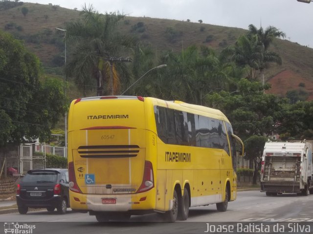 Viação Itapemirim 60547 na cidade de Coronel Fabriciano, Minas Gerais, Brasil, por Joase Batista da Silva. Número da foto: #3130520.