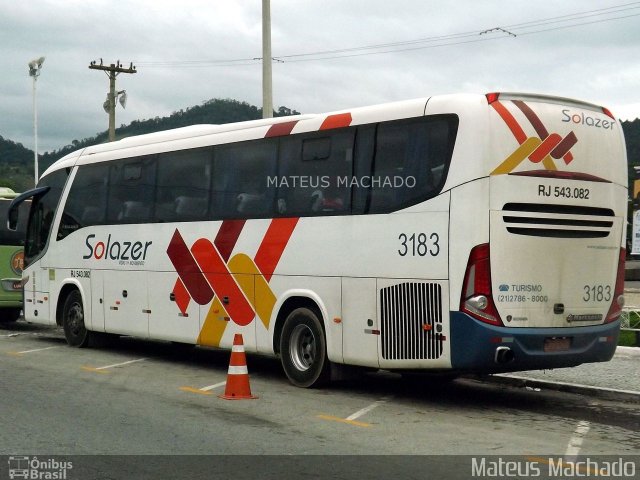 Solazer Transportes e Turismo 3183 na cidade de Angra dos Reis, Rio de Janeiro, Brasil, por Mateus Machado. ID da foto: 3133132.