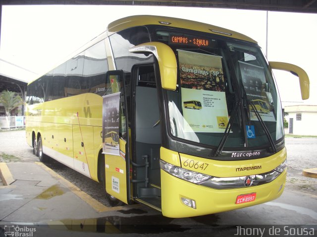 Viação Itapemirim 60647 na cidade de Campos dos Goytacazes, Rio de Janeiro, Brasil, por Jhony de Sousa. Número da foto: #3134672.