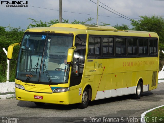 Viação Itapemirim 9703 na cidade de Aracaju, Sergipe, Brasil, por José Franca S. Neto. ID da foto: 3133703.