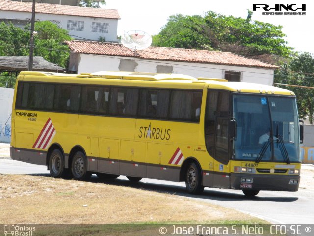 Viação Itapemirim 44801 na cidade de Aracaju, Sergipe, Brasil, por José Franca S. Neto. Número da foto: #3133711.