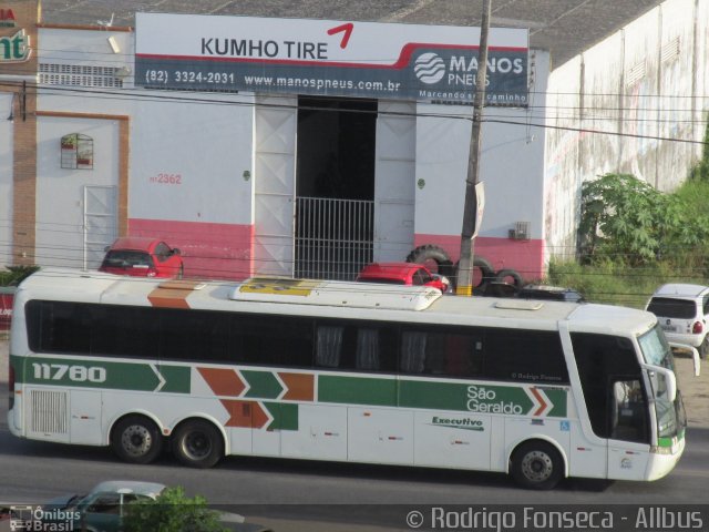 Cia. São Geraldo de Viação 11780 na cidade de Maceió, Alagoas, Brasil, por Rodrigo Fonseca. ID da foto: 3134271.