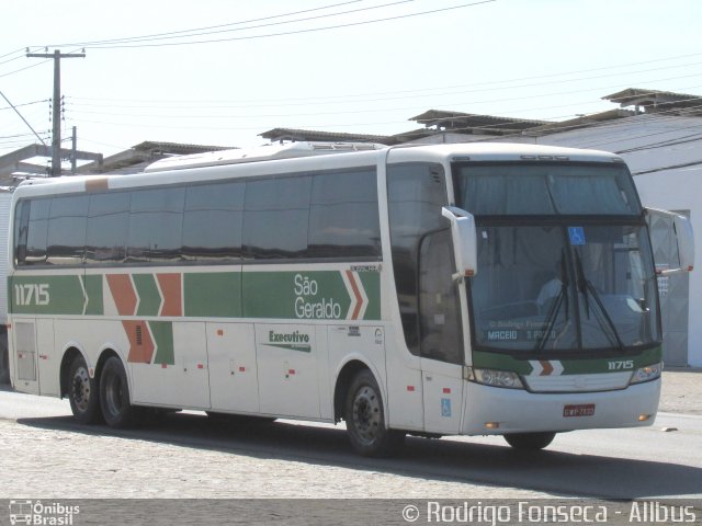 Cia. São Geraldo de Viação 11715 na cidade de Maceió, Alagoas, Brasil, por Rodrigo Fonseca. ID da foto: 3134259.