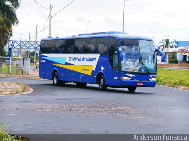 Expresso Araguari 56302 na cidade de Uberlândia, Minas Gerais, Brasil, por Anderson Gonçalves da Fonseca. ID da foto: 3132837.