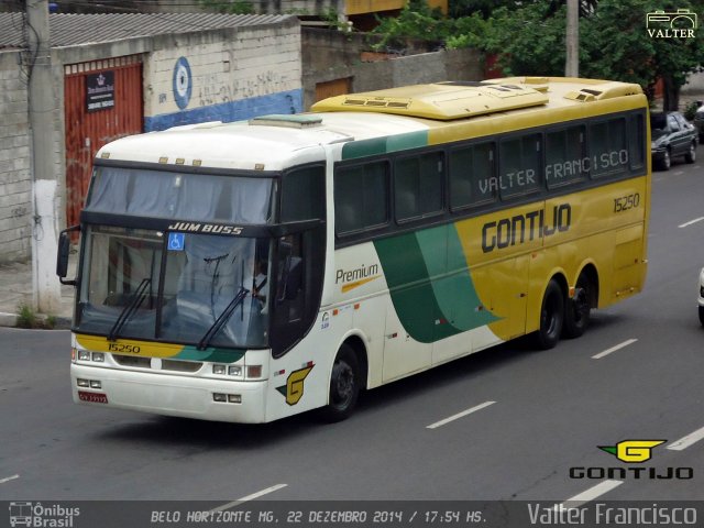 Empresa Gontijo de Transportes 15250 na cidade de Belo Horizonte, Minas Gerais, Brasil, por Valter Francisco. Número da foto: #3133500.