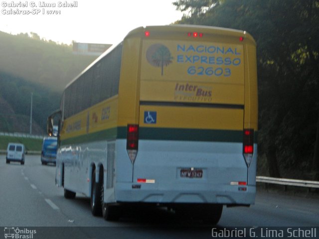 Nacional Expresso 62603 na cidade de Jundiaí, São Paulo, Brasil, por Gabriel Giacomin de Lima. Número da foto: #3134239.