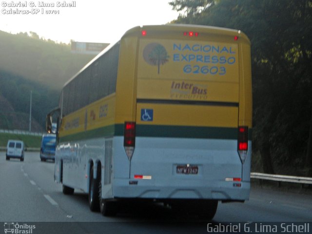 Nacional Expresso 62603 na cidade de Jundiaí, São Paulo, Brasil, por Gabriel Giacomin de Lima. ID da foto: 3134239.